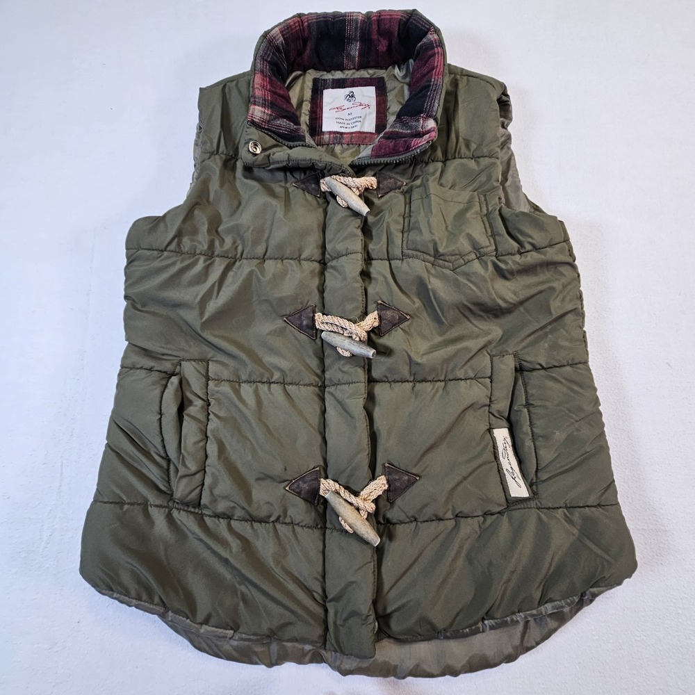 Legendary Whitetails Vest Women's Medium Green Quilted Toggle Puffer Outdoors
